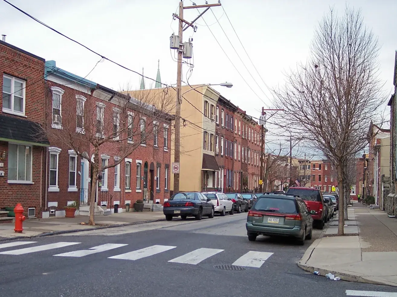Rowhomes on a Fishtown corner