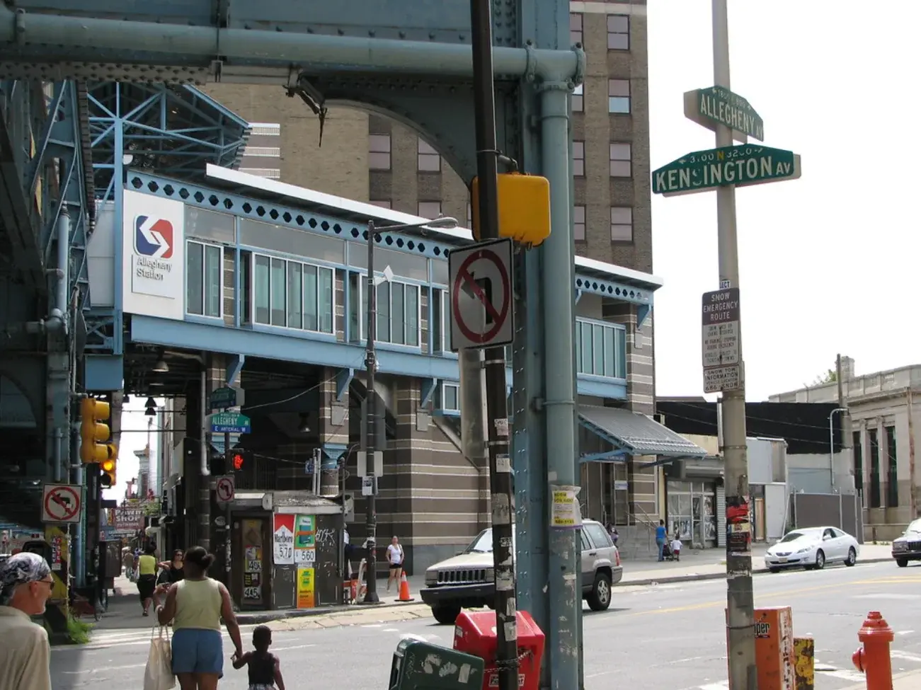 The Market–Frankford Line above Kensington Avenue