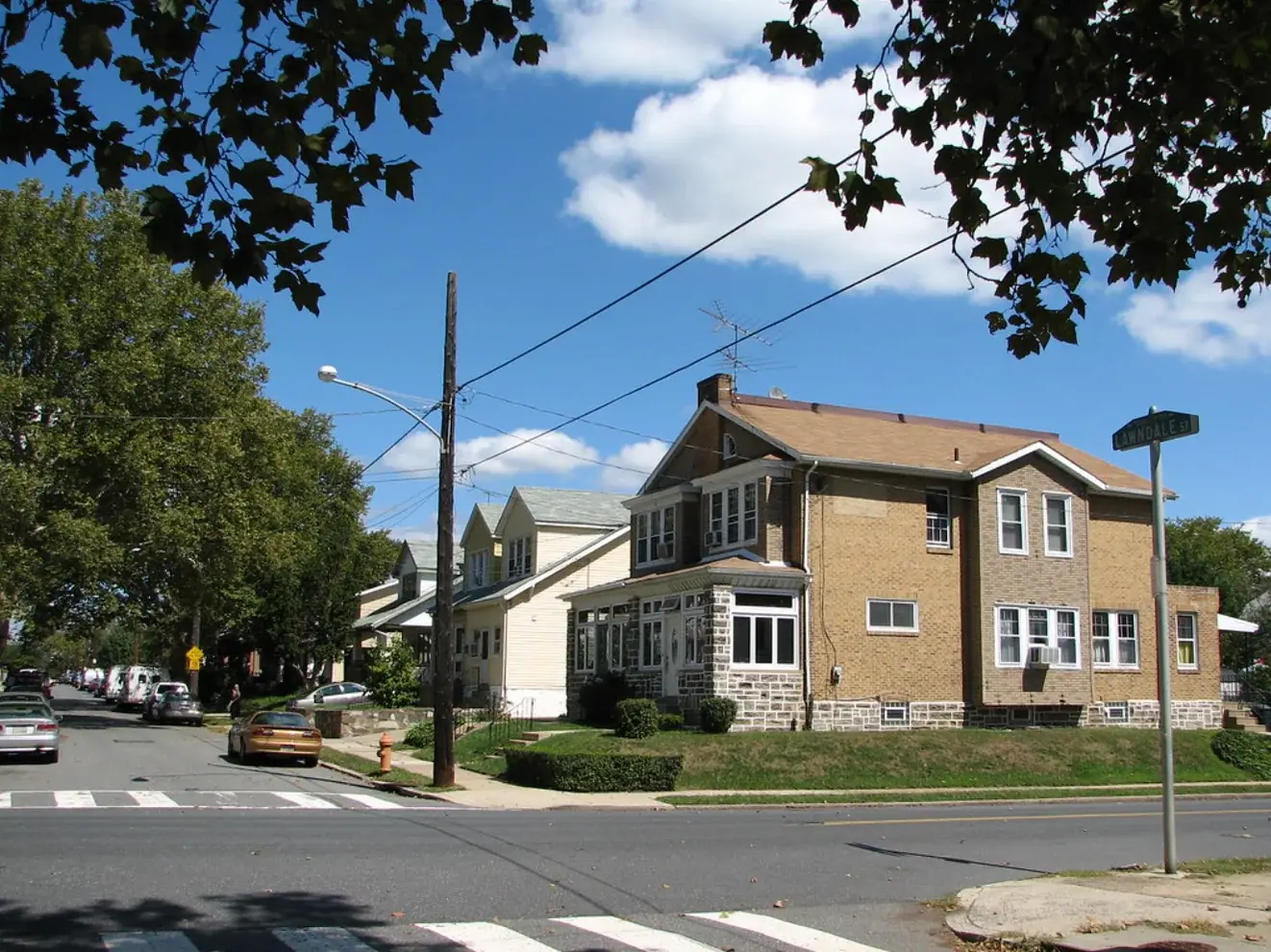 Homes on a residential Lawndale street