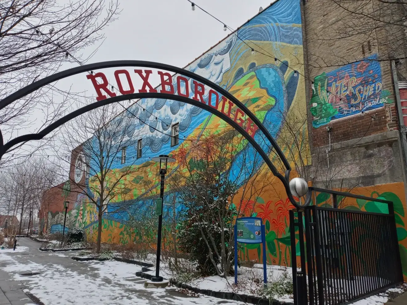 Welcome to Roxborough mural